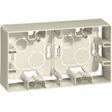 Karre Accessory Beige 2 Gang Surface Mounted Box