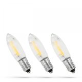 LED CHRISTMAS CANDLE E-10 10-55V/0,2W WW SPECTRUM 3-PACK