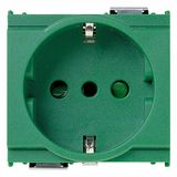 2P+E 16A P30 outlet green