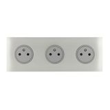 Art d'Arnould universe Epure triple socket 2P+E 16A 250V - brushed steel