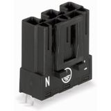 Plug for PCBs straight 3-pole gray