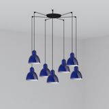 VENICE PENDANT COBALT WHUE ø160 1x E27 7L