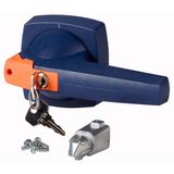 Toggle, 12mm, door installation, blue, cylinder lock