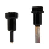 Eaton Bussmann series HEB inline fuse holder, 600V, 30A, Loadside: Copper crimp #8-16; (2) #12-16, Lineside: Copper crimp #4 str; (2) #8, Single-pole, AC