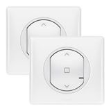 All-in-one kit containing a roller shutter switch + roller shutter wireless switch Celiane with Netatmo