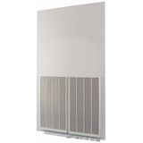 Front plate (section high), ventilated, W=1100mm, IP42, grey