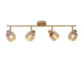 Lucide BJORN - Ceiling spotlight - 4xE14 - Matt Gold / Brass