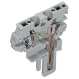 Center module for 2-conductor female connector CAGE CLAMP® 4 mm² gray