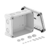 X16 LGR-TR Junction box with transparent lid 240x191x125