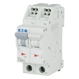 Miniature circuit breaker (MCB) with plug-in terminal, 16 A, 1p+N, characteristic: D