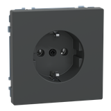 SCHUKO socket, plug-in terminals, anthracite, system design