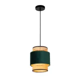 Lucide JAVOR - Pendant light - Ø 23 cm - 1xE27 - Green