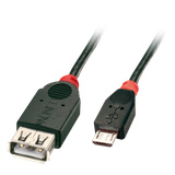 0.5m USB 2.0 Type Micro-B to A OTG Cable USB Type Micro-B Male to A Female