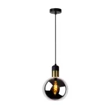 JULIUS Pendant 1x E27 O 20cm Smoke Glass