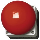 Coarse manual switch, red, 1N/O, 1N/C spring - return