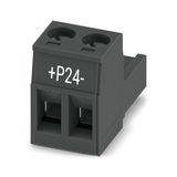 MSTB 2,5/ 2-ST-5,08 BK BD+P24- - PCB connector