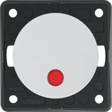Control push-button, NO contact, red lens, Integro - Design Flow/Pure,