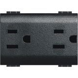 LL - dual UL socket 2P 15A anthracite