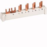 Phase busbar, 2-phases, 10qmm, fork connector+pin, 12SU