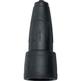 Heavy solid rubber-SCH-connector bk