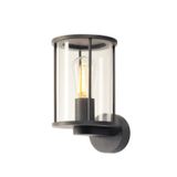 PHOTONIA wall light, round, anthracite, clear glass