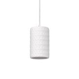 DECOR PLASTER TUBE PENDANT E27 WT LEDV