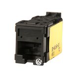 RJ45 High Density Jack (HDJ) category 6A UTP connector - black - sold by 20