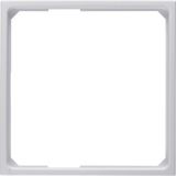 Adapter ring for centre plate 50 x 50 mm, S.1/B.3/B.7, p. white glossy