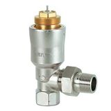 VPE115A-145 - Angle radiator valve, DIN, pressure-compensated, dpw 5 kPa, PN10, DN15, 86....318 l/h