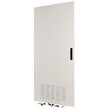 Section door, ventilated IP42, hinges left, HxW = 2000 x 850mm, grey