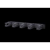 Cable manager 19 inches/1RU 100 mm RAL 9005 black