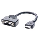 DVI-D Female to HDMI Male Adapter Cable, 0.2m Connects an HDMI digital display to a device with a DVI-D display output!