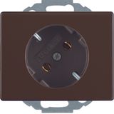 SCHUKO soc. out. 45°, arsys, brown glossy