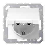 Schuko socket with hinged lid AS1520NKLWW