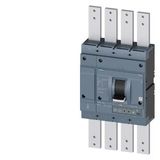 circuit breaker 3VA2 IEC Frame 1250 breaking capacity class M Icu=55 kA @ 415 V 4-pole line protection ETU350  LSI In=1250 A