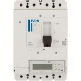 NZM3 PXR25 circuit breaker - integrated energy measurement class 1, 630A, 4p, variable, Screw terminal