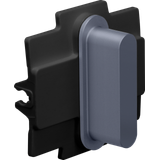 Niko Rocker for single switch functions, alu blue grey