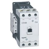 3-pole contactors CTX³ 65 - 75 A - 24 V= - 2 NO + 2 NC - screw terminals