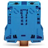 2-conductor through terminal block 50 mm² lateral marker slots blue