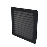 Exhaust filter (cabinet), IP54, black, EMC version: No