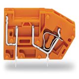 Stackable PCB terminal block with fuse mounting 2.5 mm² orange