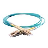 Patch cord fiber optic OM3 multimode (50/125µm) LC/LC duplex 1 meter