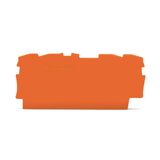 2000-1492 End and intermediate plate; 0.7 mm thick; orange
