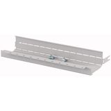 Cover frame strip for top or bottom for width = 650mm, grey