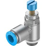 GRLA-1/4-QS-10-RS-D One-way flow control valve