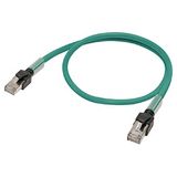 Ethernet patch cable, F/UTP, Cat.6A, LSZH (Green), 3 m