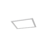 Phoenix LED ceiling lamp 30x30 cm brushed steel