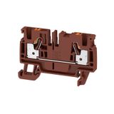 Feed-through terminal block, PUSH IN, 4 mm², 800 V, 32 A, Number of co