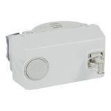 RJ45 socket category 6 UTP with retractable cord 4 modules soft alu