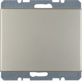 Blind plug centre plate, K.5, stainless steel, metal matt finish